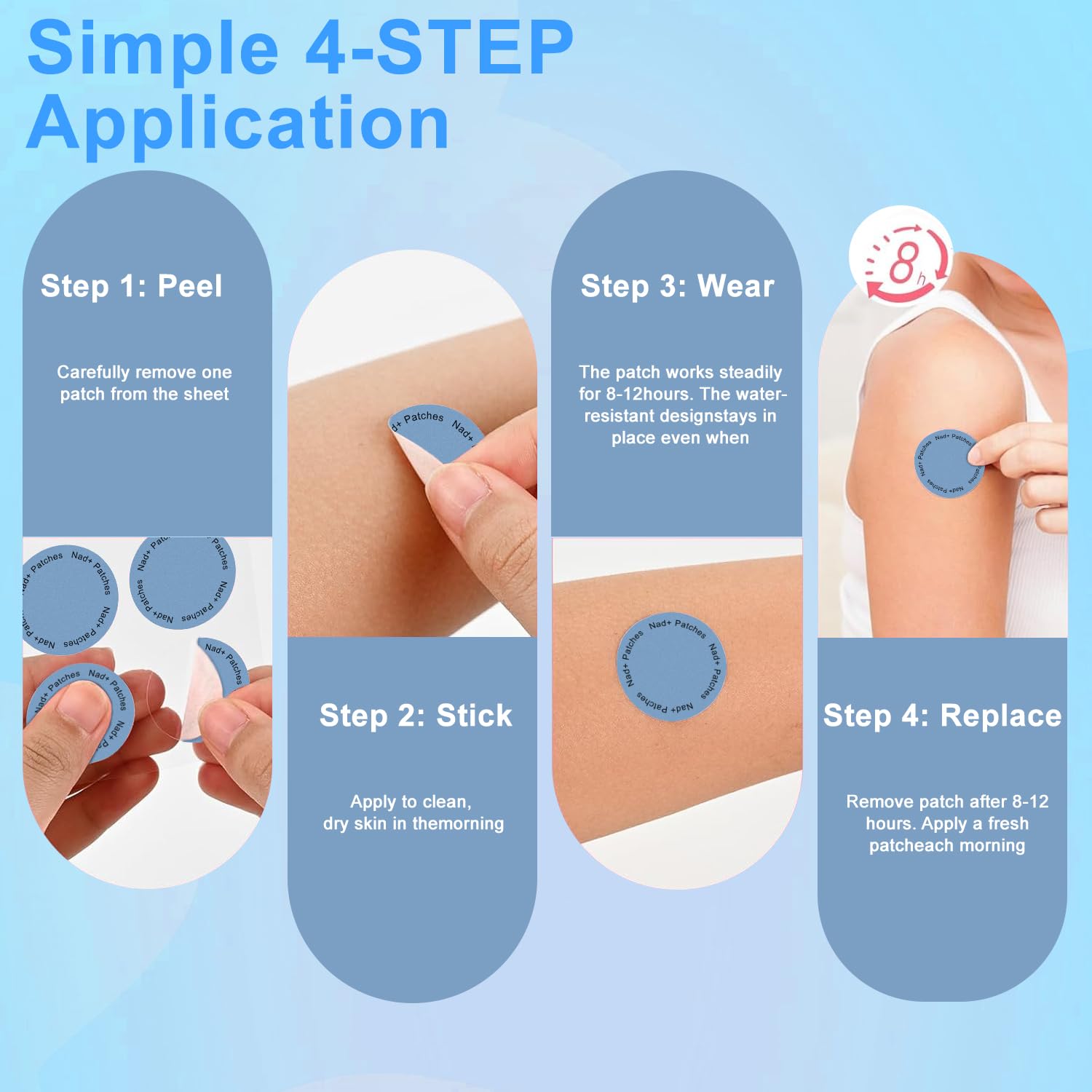 Patch NAD+ FUTHRI – esprit clair et concentration au quotidien.