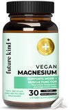 Future Kind Magnésium Glycinate – flacon et capsules – soutien potentiel des muscles et du système nerveux