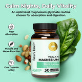 Future Kind Magnésium Glycinate – capsules vegan – absorption élevée possible et confort digestif