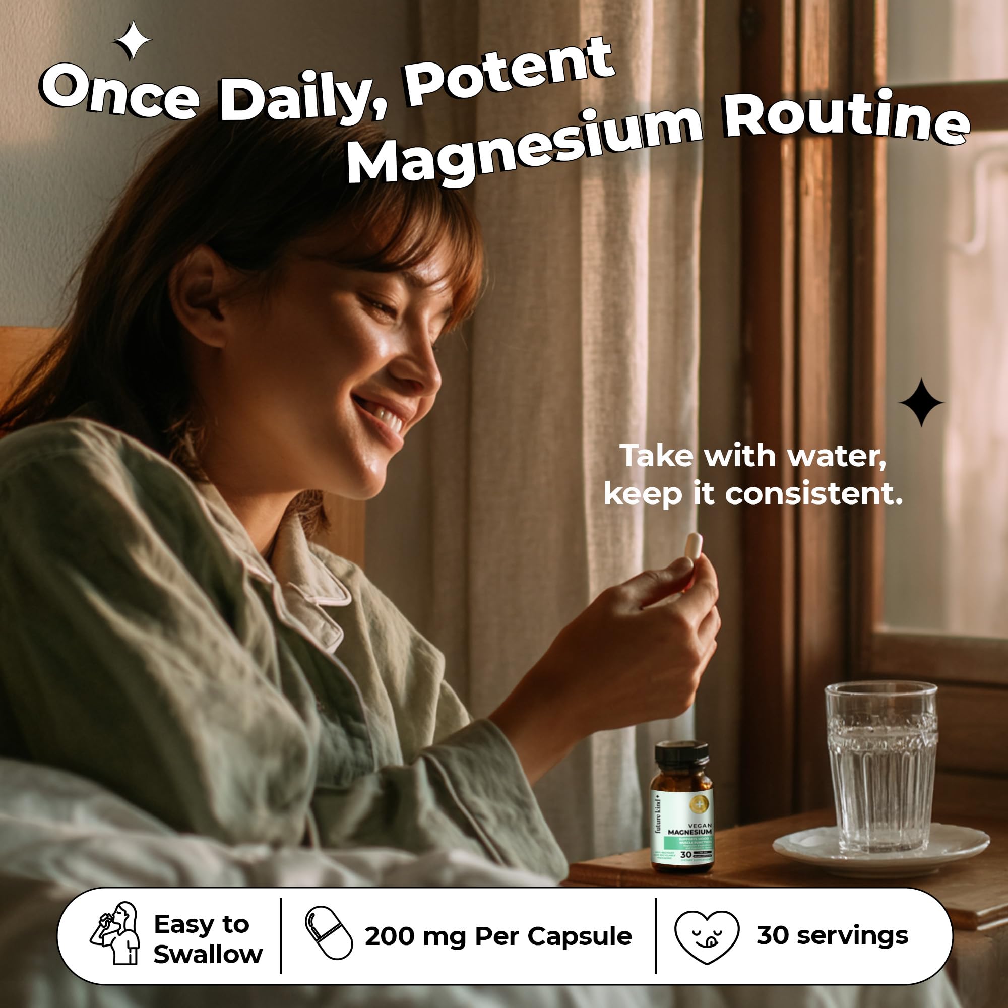 Future Kind Magnésium Glycinate – chelate – assimilation améliorée et tolérance digestive