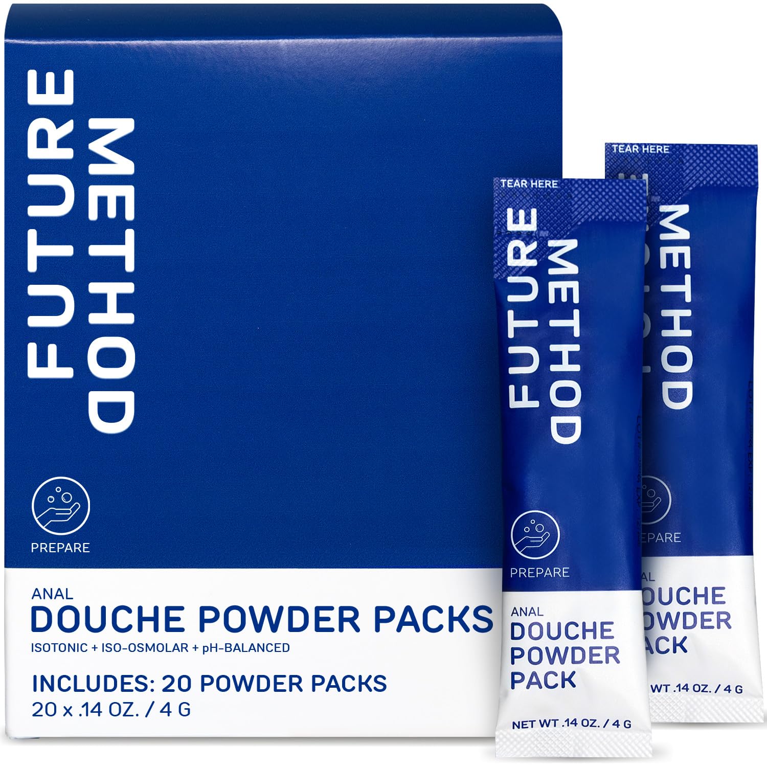 Poudre douche anale FUTURE METHOD avec bécher réutilisable prête à l’emploi