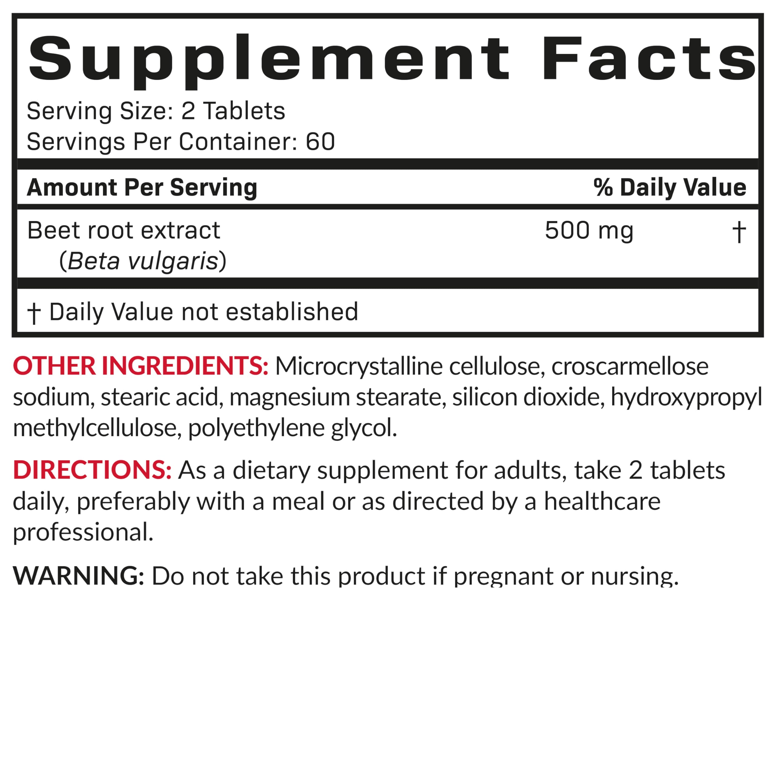 Futurebiotics Betterave Extrait – certification cGMP et laboratoire réputé pour la qualité.