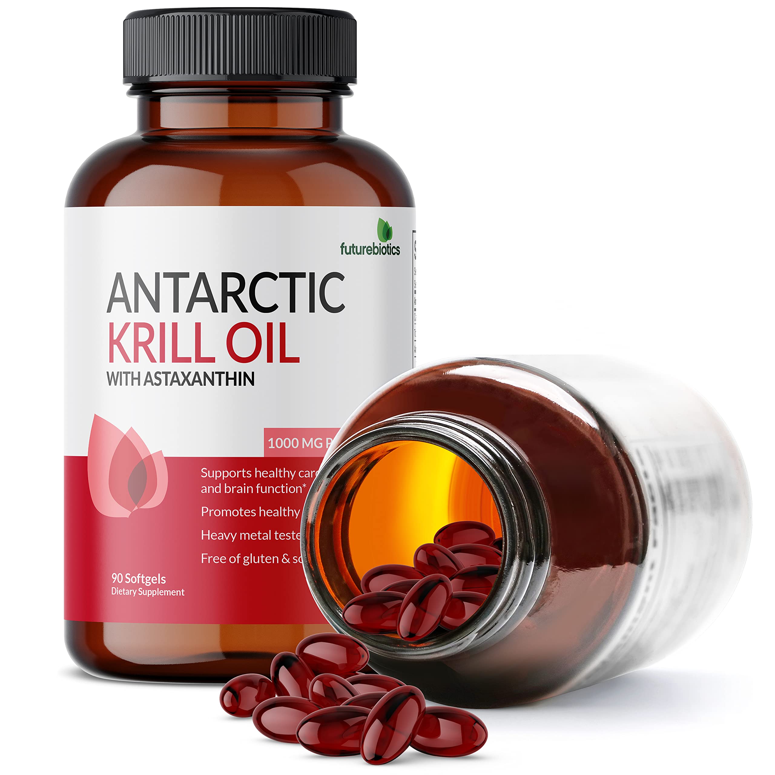 Futurebiotics huile krill antarctique, qualité supérieure et ingrédients purs.