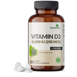 Futurebiotics Vitamine D3 — Bouteille 10 000 UI pour un apport quotidien sûr et pratique.