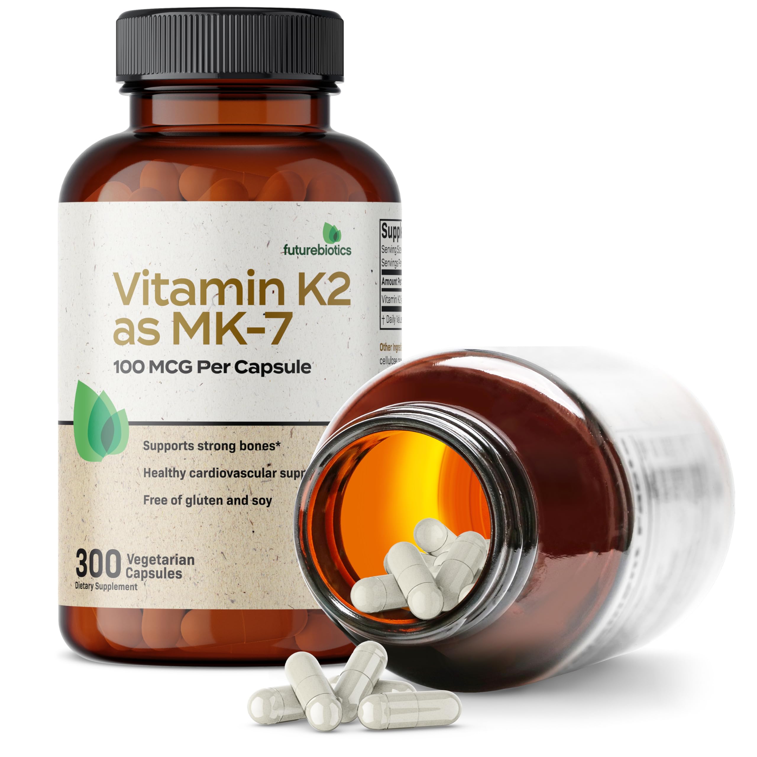 Futurebiotics Vitamine K2 MK-7, bouteille ouverte prêt à l’utilisation