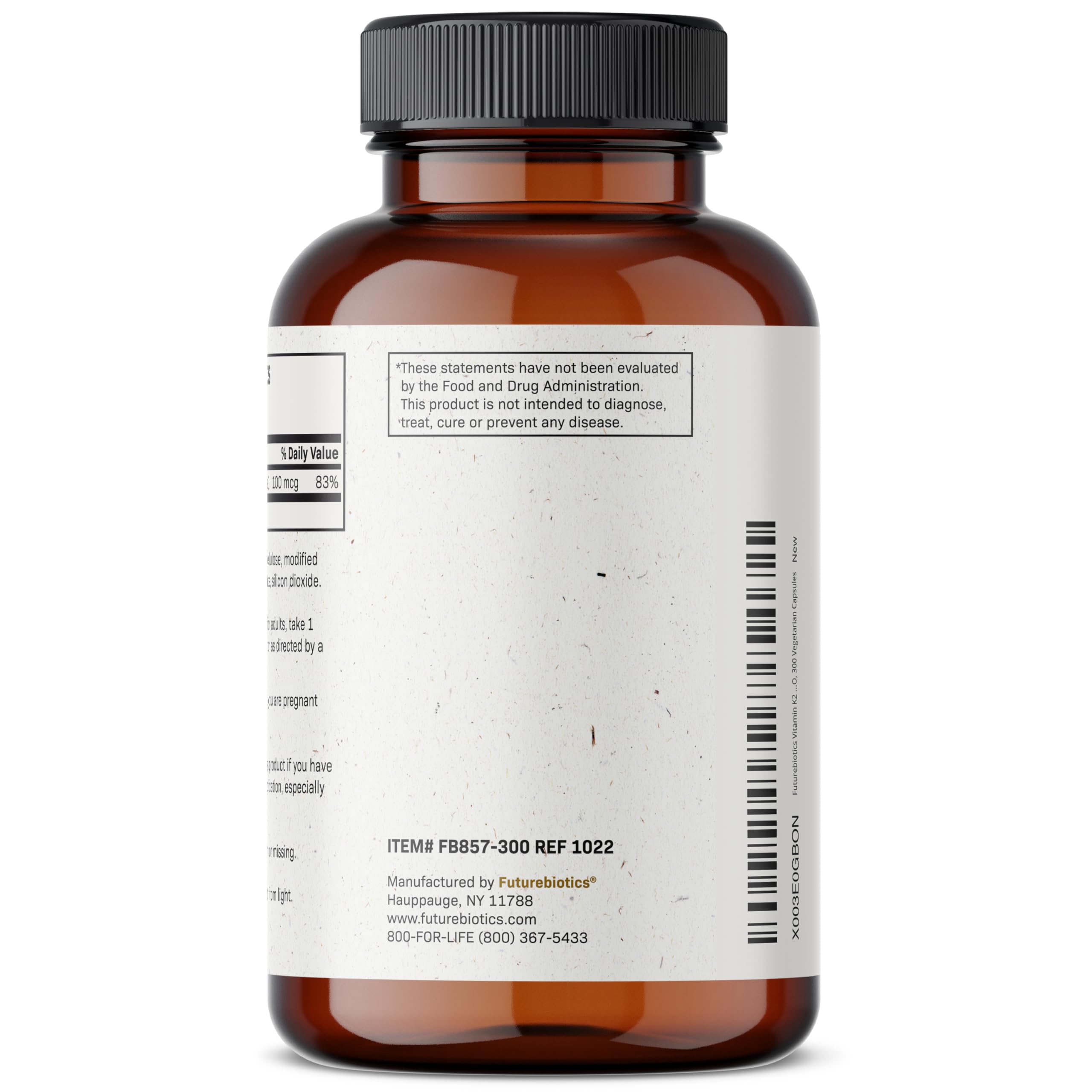 Futurebiotics Vitamine K2 MK-7, fiche ingrédients et qualité