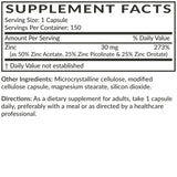 Futurebiotics Zinc Triple Action – capsules alignées et présentation pratique