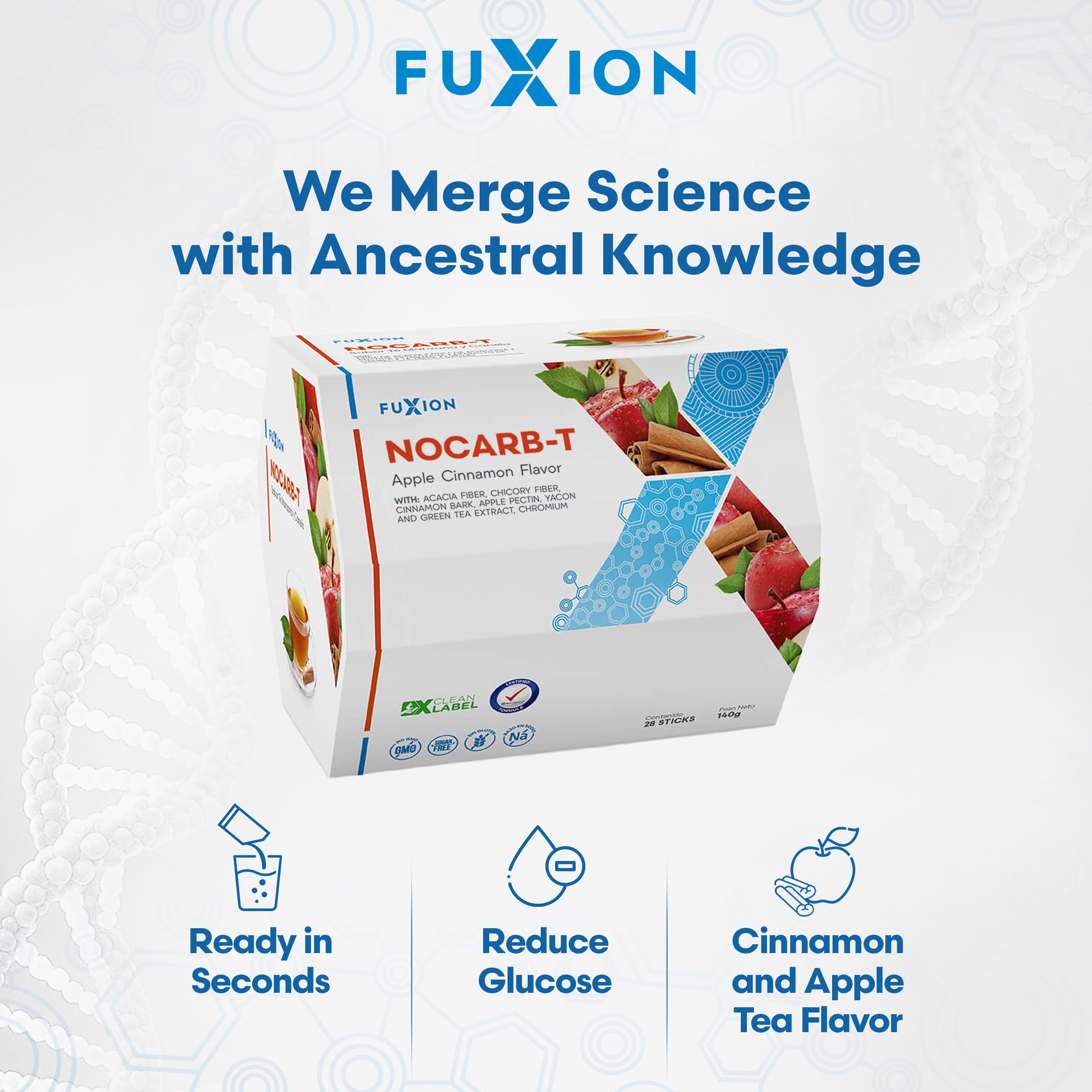 FuXion NoCarb-T arôme cannelle-pomme éveillant les sens
