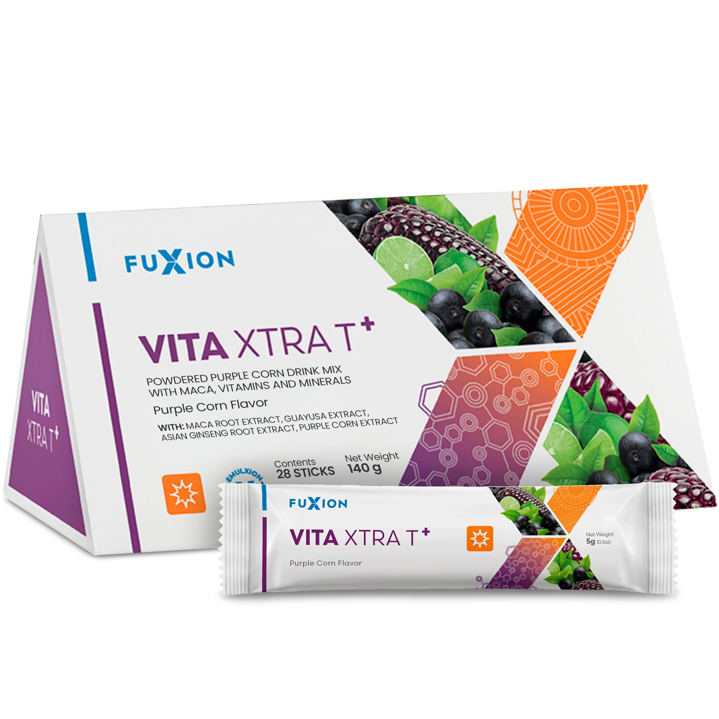 FuXion Vita Xtra T+ en poudre énergie pour une journée active et soutenue.