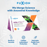 Sachet de Vita Xtra T+ prêt à se diluer pour une pause énergique.