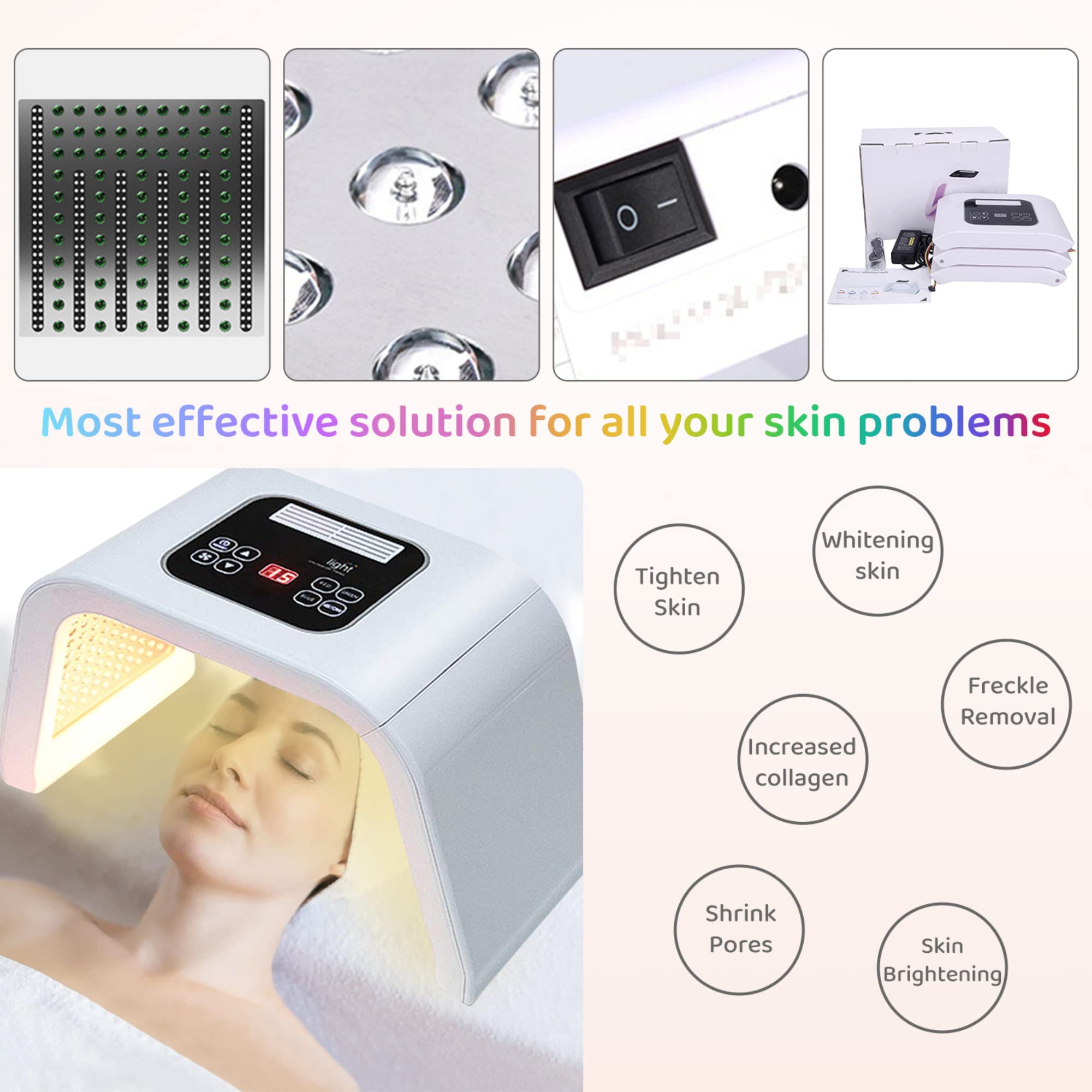 FXXXCUWUU utilisation domestique pour soins peau LED.