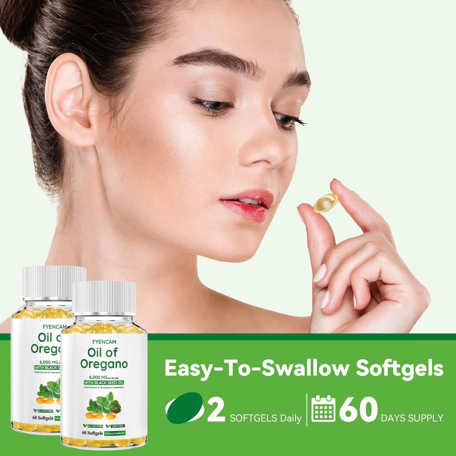 Fyencam carvacrol-thymoquinone extrait, potentiel antioxydant pour le quotidien.