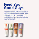 Fygg dentifrice coco-crème, texture douce et agréable pour le brossage.