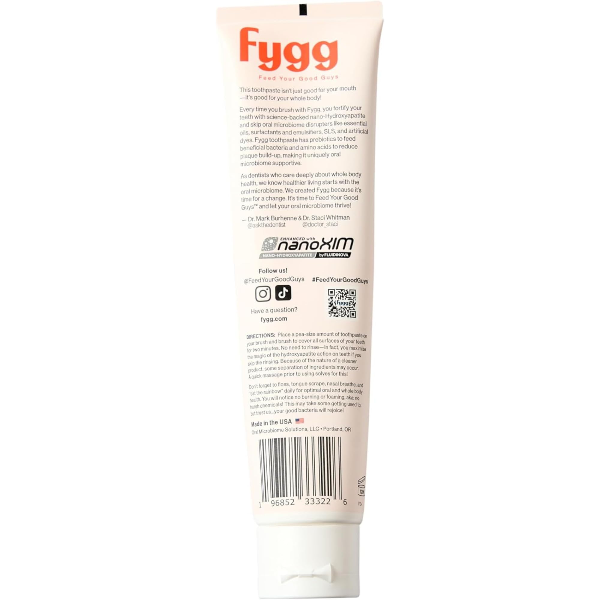 Fygg offre un rituel de brossage frais et agréable.
