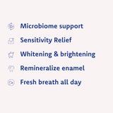 Fygg prébiotiques, ingrédients naturels visibles, soutien du microbiome buccal.