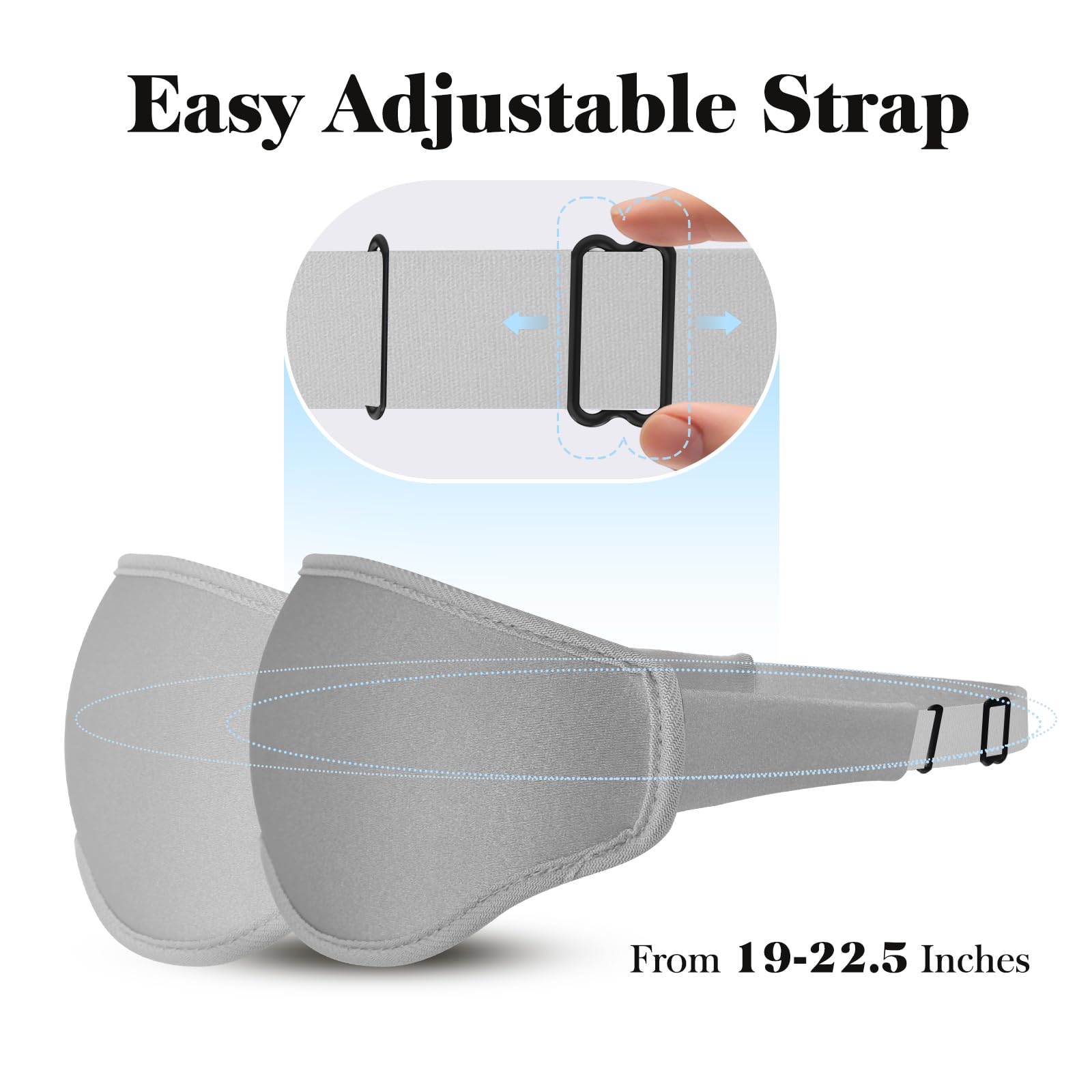 FYGRIP masque yeux pour toutes les positions de sommeil idéale pour dormeurs variés