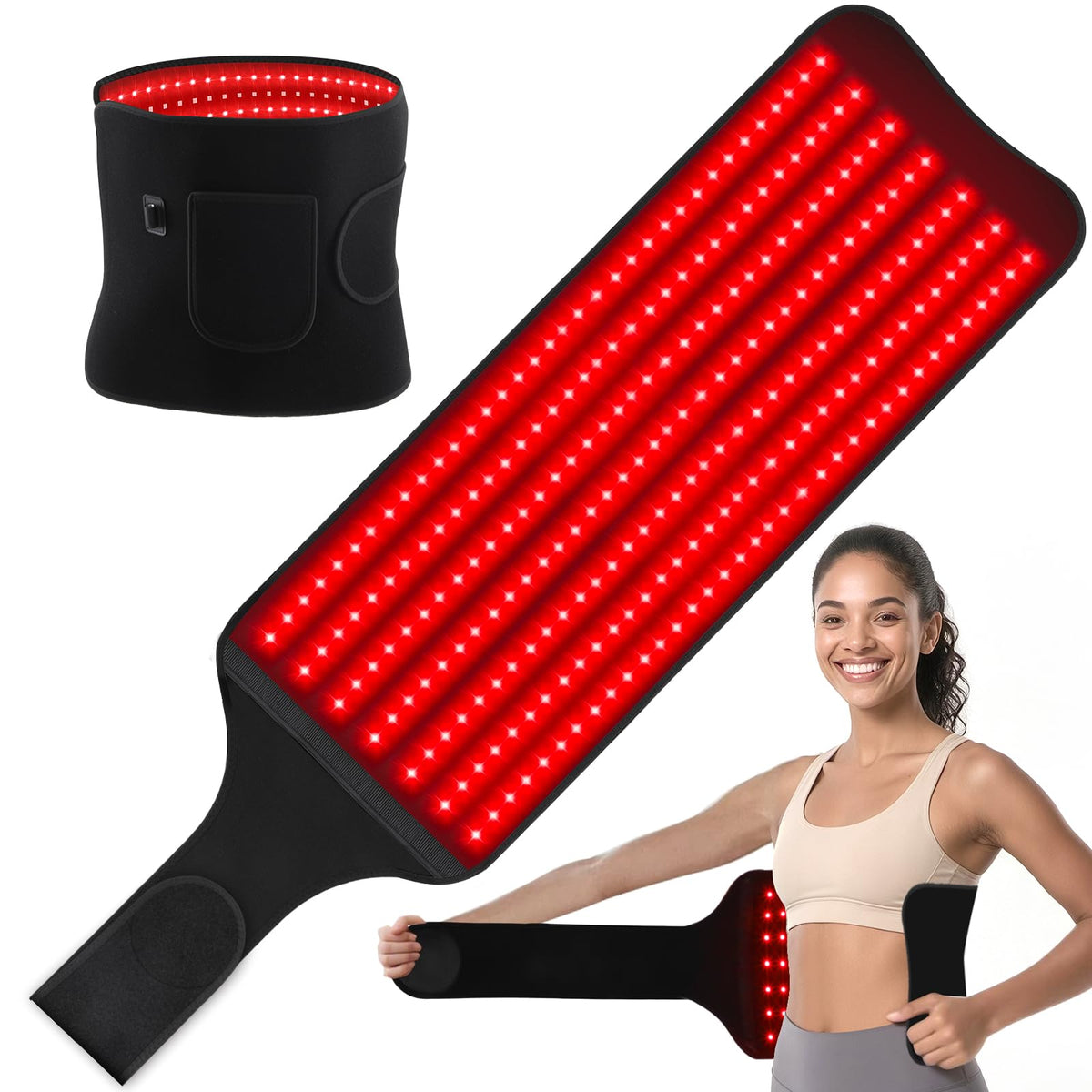 fyovuv ceinture rouge avec 210 LED pour une détente à domicile.