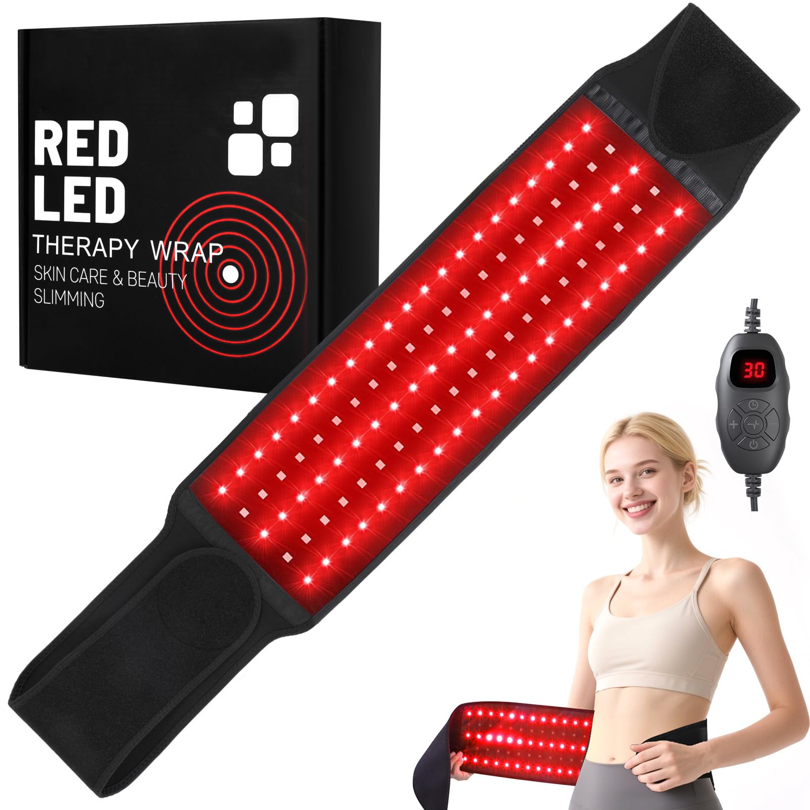Fyovuv LED rouge 660nm-850nm pour chaleur apaisante