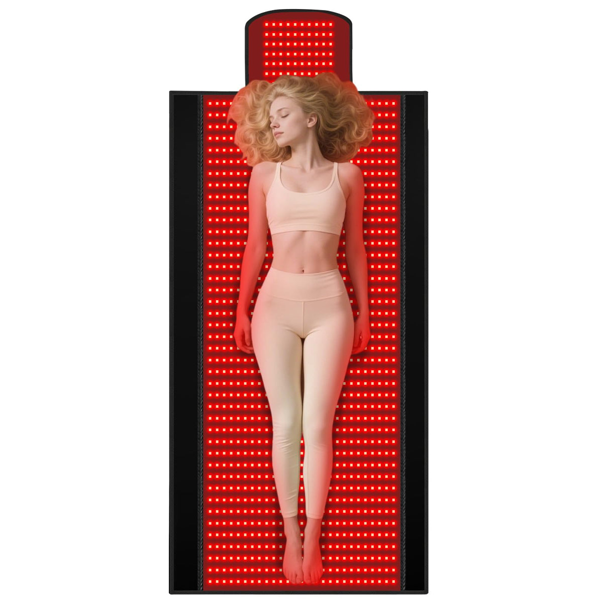 Fyovuv tapis-lumiere-rouge-corps, relaxation musculaire à domicile.