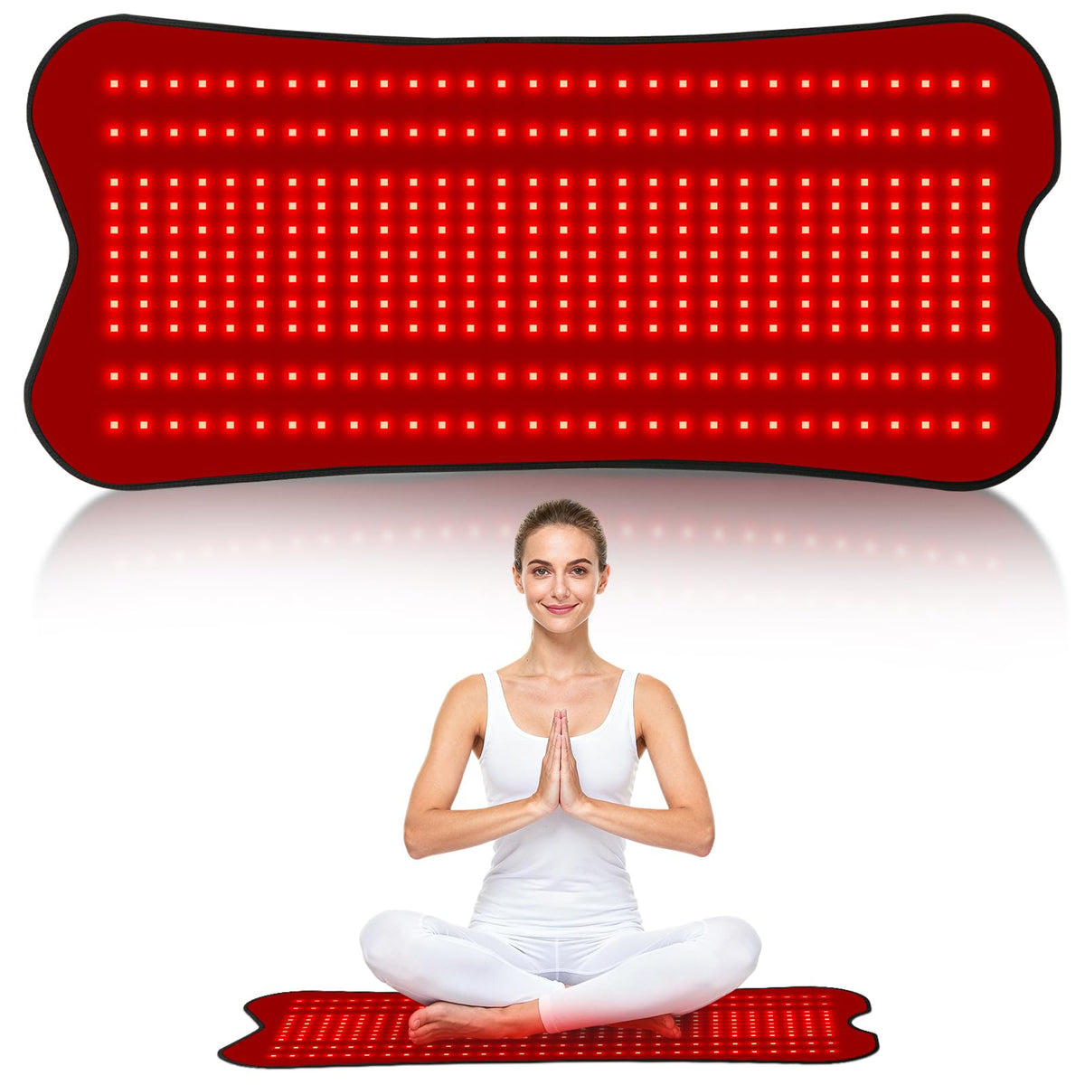 Fyovuv wrap thérapie lumière rouge sur corps, grande couverture pour plusieurs zones.
