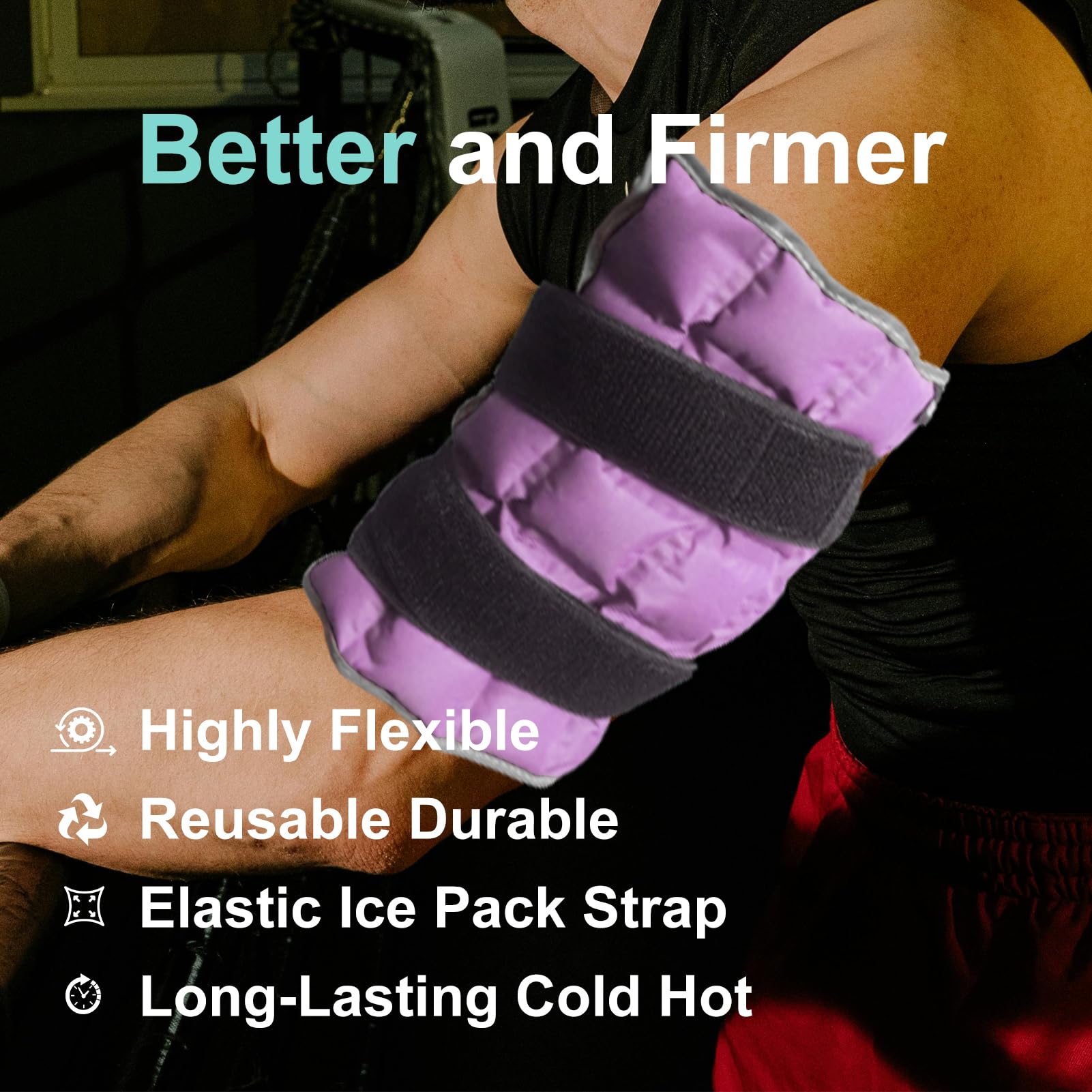 Compresse glacée Fythao ajustable sur bras pour tensions musculaires