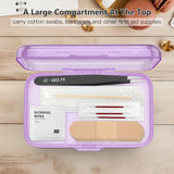 FYY Compartiment superieur – rangement rapide pour coton-tiges et pansements.