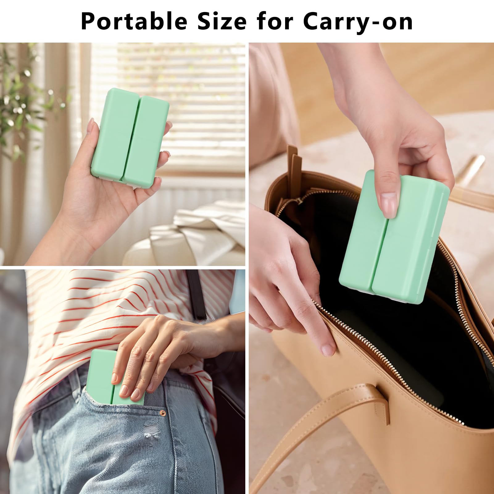 FYY pilulier portable se glisse dans poche ou sac.