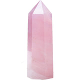 FZBHRO grande tour quartz rose pointe, idéale pour méditation et énergie apaisante.