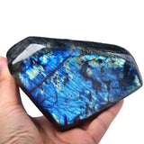 FZBHRO Labradorite bloc poli grand format pour méditation et décoration.