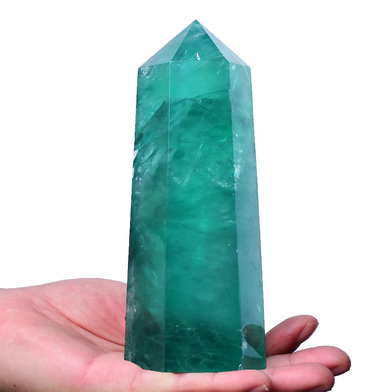 FZBHRO pointe cristal fluorite verte, utilisation ciblée sur une zone du corps