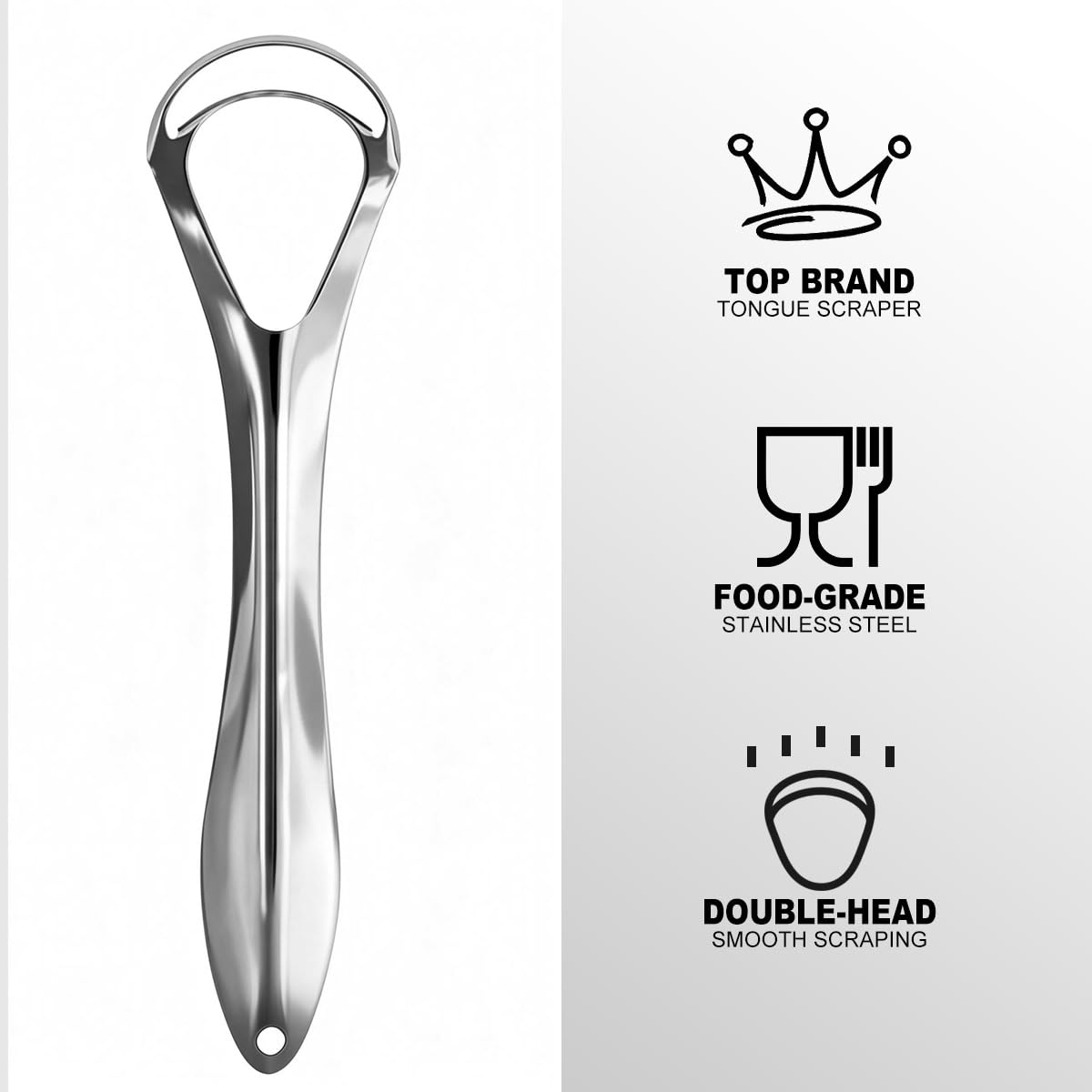 G.CATACC grattoir-langue-design-confort – bords polis pour un nettoyage doux.