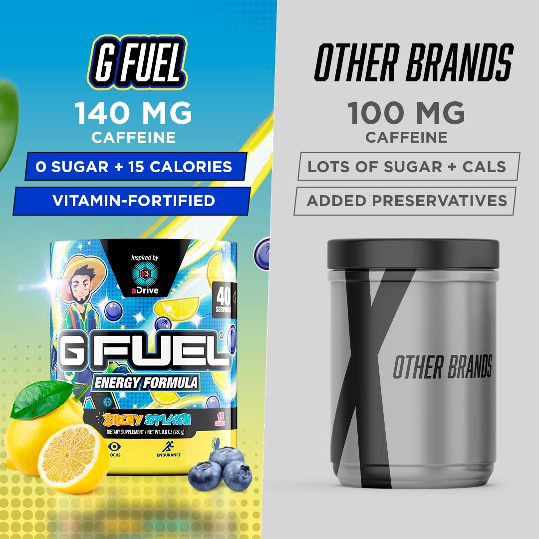 G Fuel aDrive arôme-myrtille: saveur fruitée et rafraîchissante