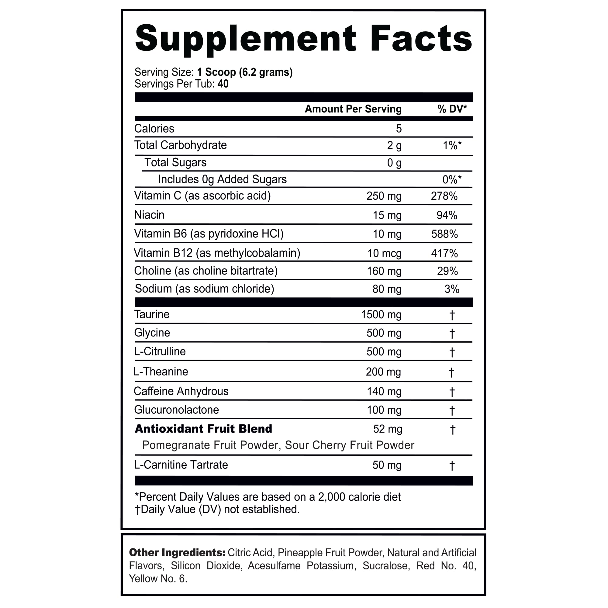 G Fuel dose poudre pour une demi-portion ou portion complète selon l'énergie souhaitée.