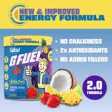 G Fuel Nuka Cola 2.0 verse dans un verre après dilution, goût rafraîchissant.