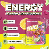 G Fuel Wild Swing poudre énergie sans sucre pour gaming et concentration.