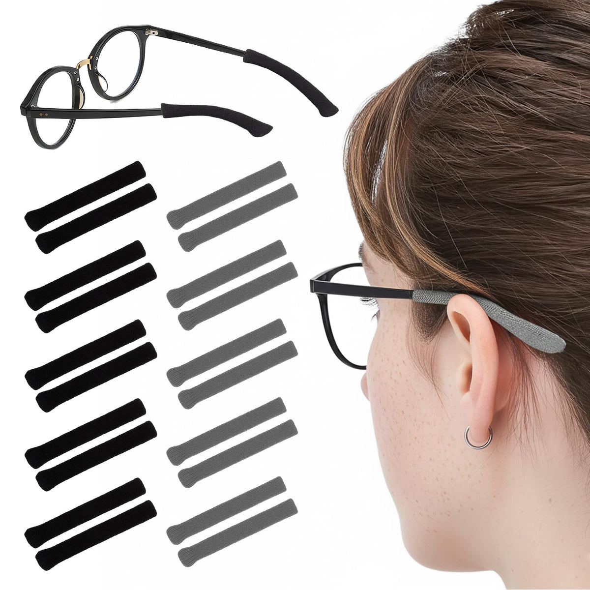 Gaahkai garnitures-oreilles-lunettes-douces pour un port tout en douceur.