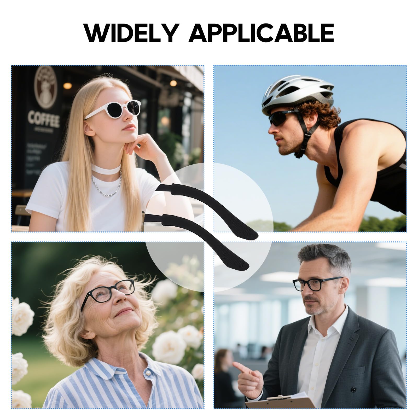 Gaahkai garnitures-oreilles-lunettes-universel compatibles avec toutes les lunettes.