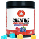 GABE SUNNYBEARS Créatine 5000mg gommes framboise-myrtille, bouteille prête à l'emploi.