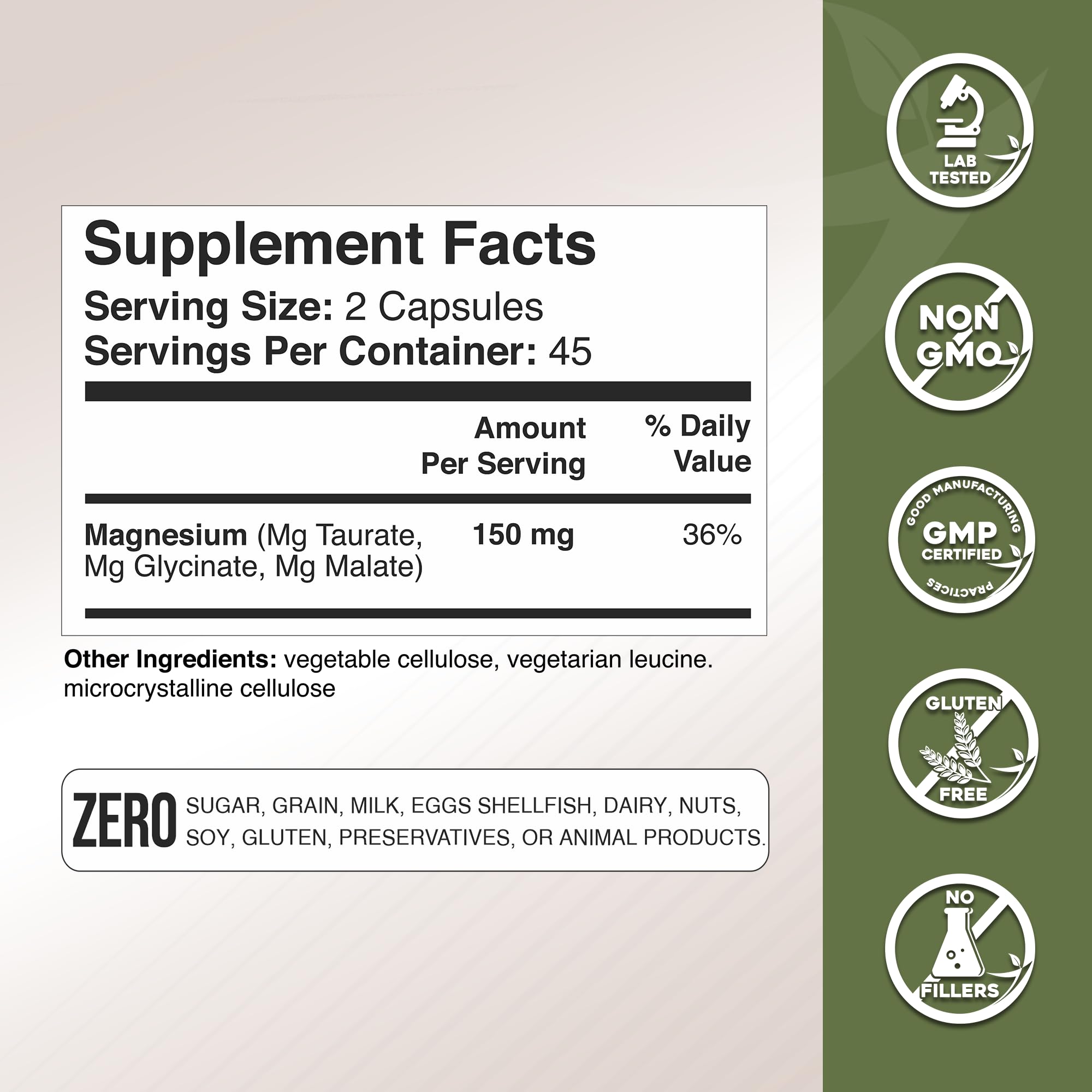 GADE NUTRITION Magnesium Taurate: capsule mettant en avant la forme taurine pour la vitalité