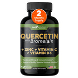 Gade Nutrition Quercetine avec Bromélaïne en gélules, soutien potentiel du système immunitaire.