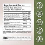GADE NUTRITION Quercetine avec vitamine C et zinc, emballage pratique pour le quotidien.
