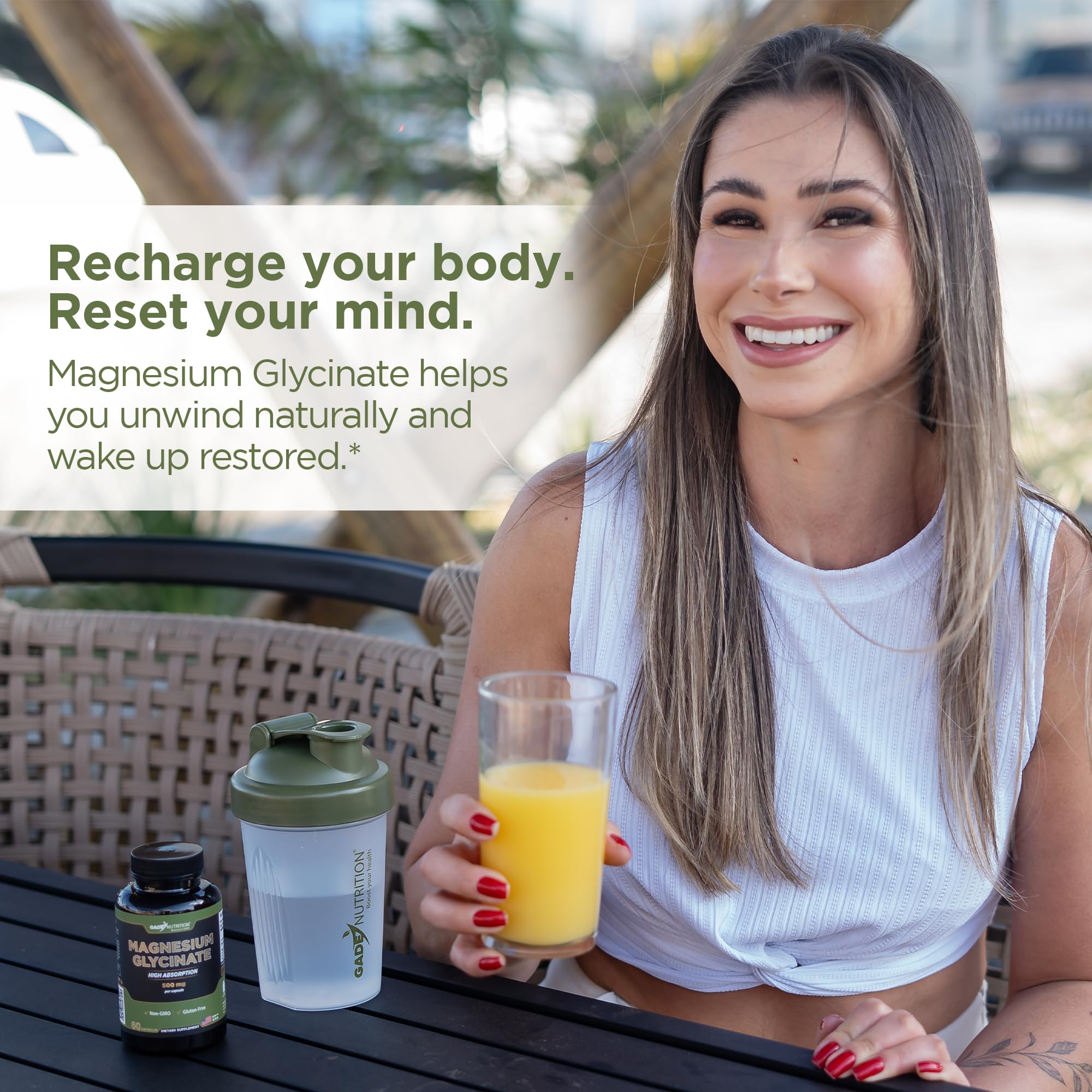 Gade Nutrition Relaxation Zen Magnésium, capsules pour une soirée calme.
