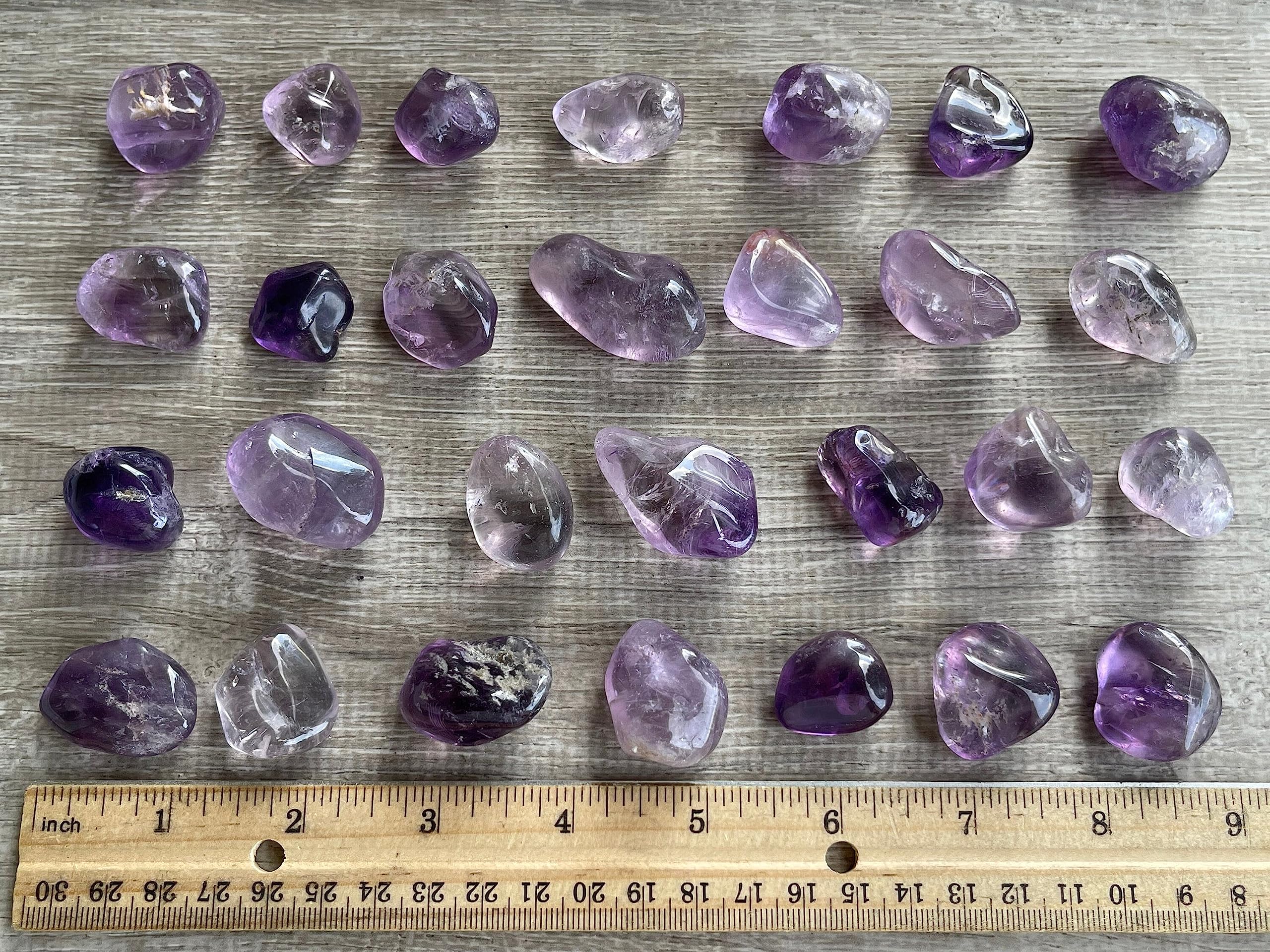 GAF TREASURES amethyste-qualite-grade-a: pierres tumbled de haute qualite