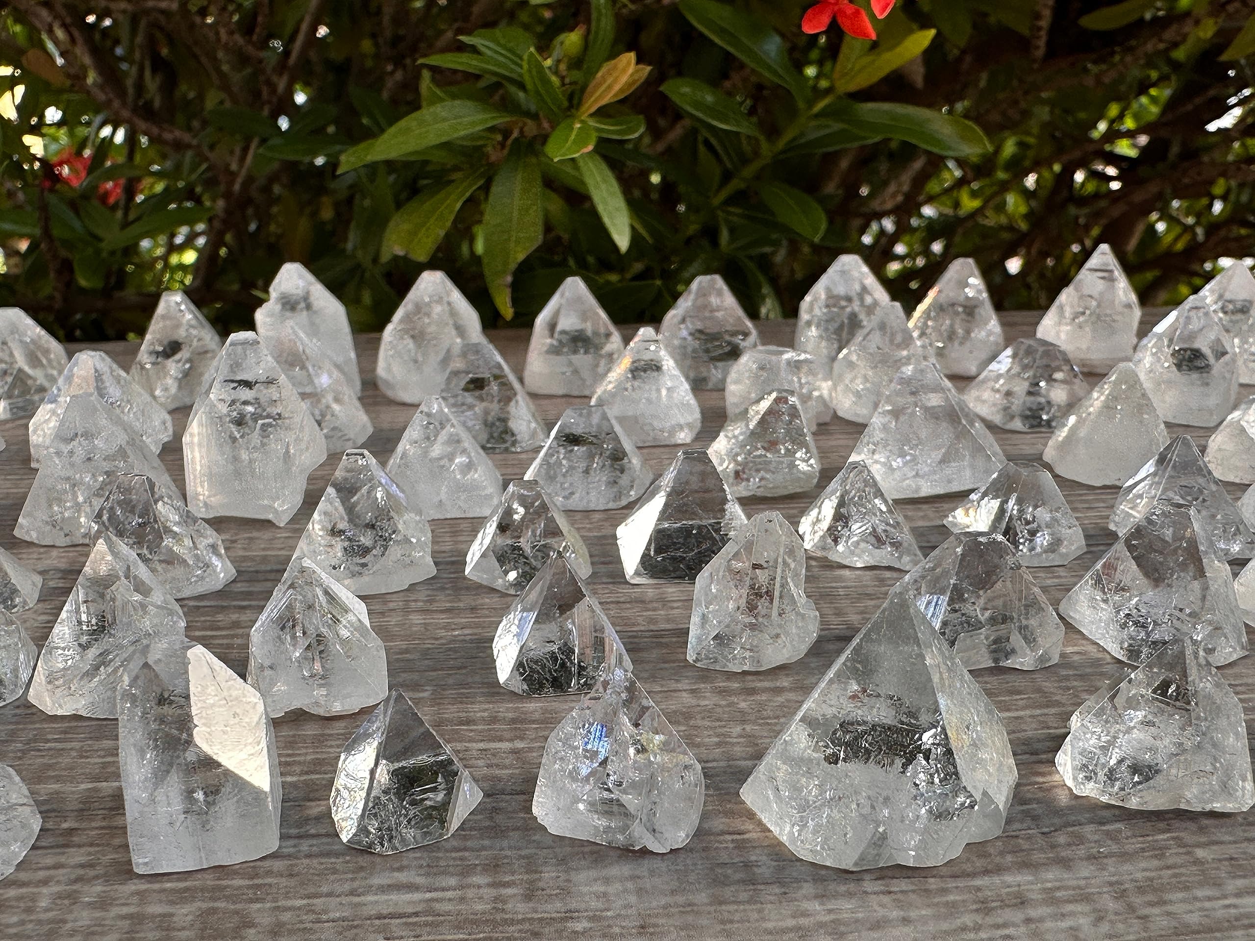 GAF TREASURES Apophyllite-tips: pointe claire pour décoration intérieure et énergie apaisante.