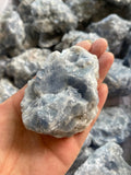 Calcite bleue brute GAF TREASURES, grande taille pour décoration et méditation.