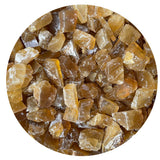 GAF TREASURES Calcite brute miel, décor élégant et énergie douce.