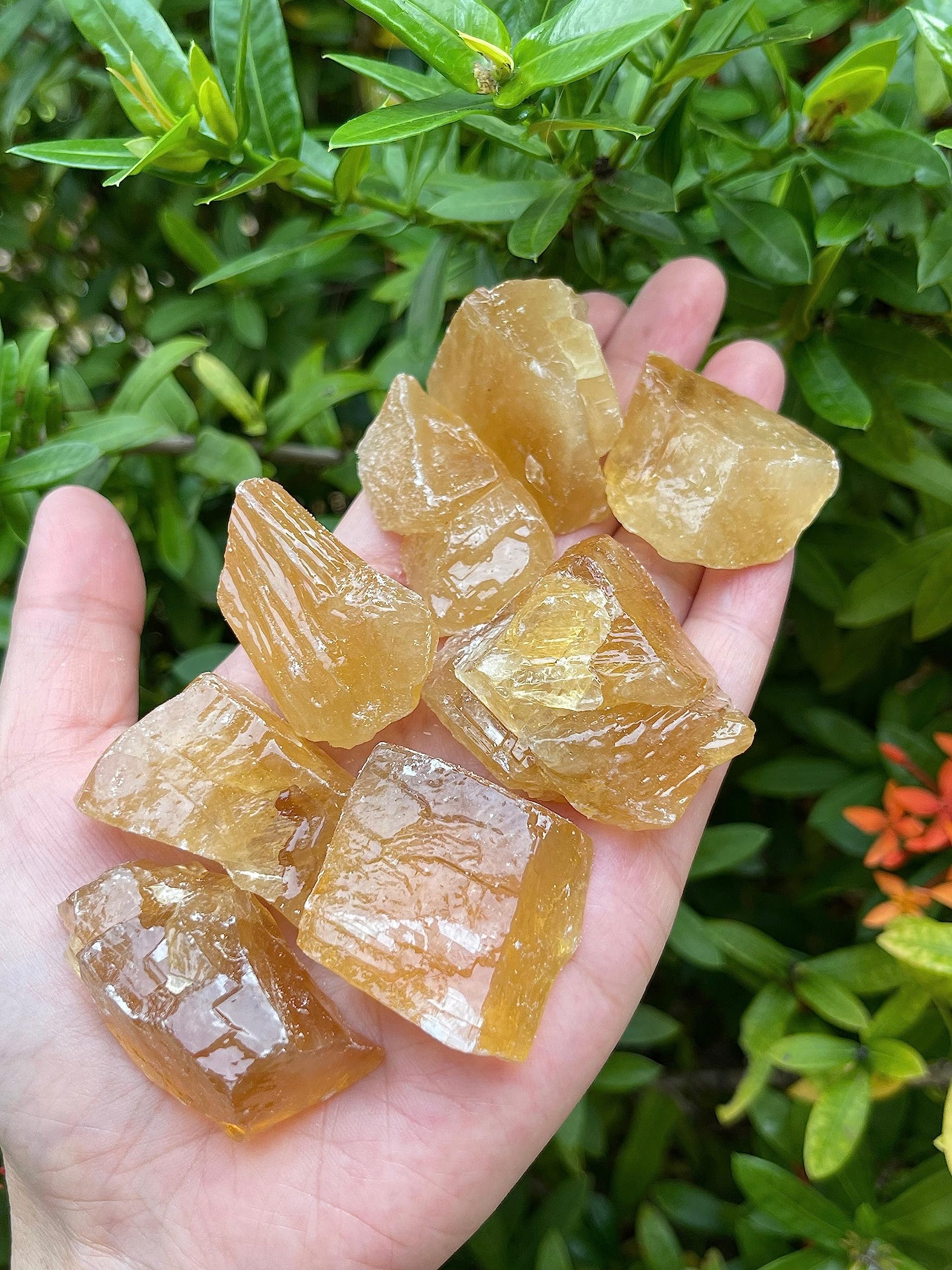 GAF TREASURES Calcite brute verte, énergie équilibrante et décor naturel.