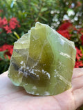 GAF Treasures calcite verte brute, adaptée au tressage-fil et cablage