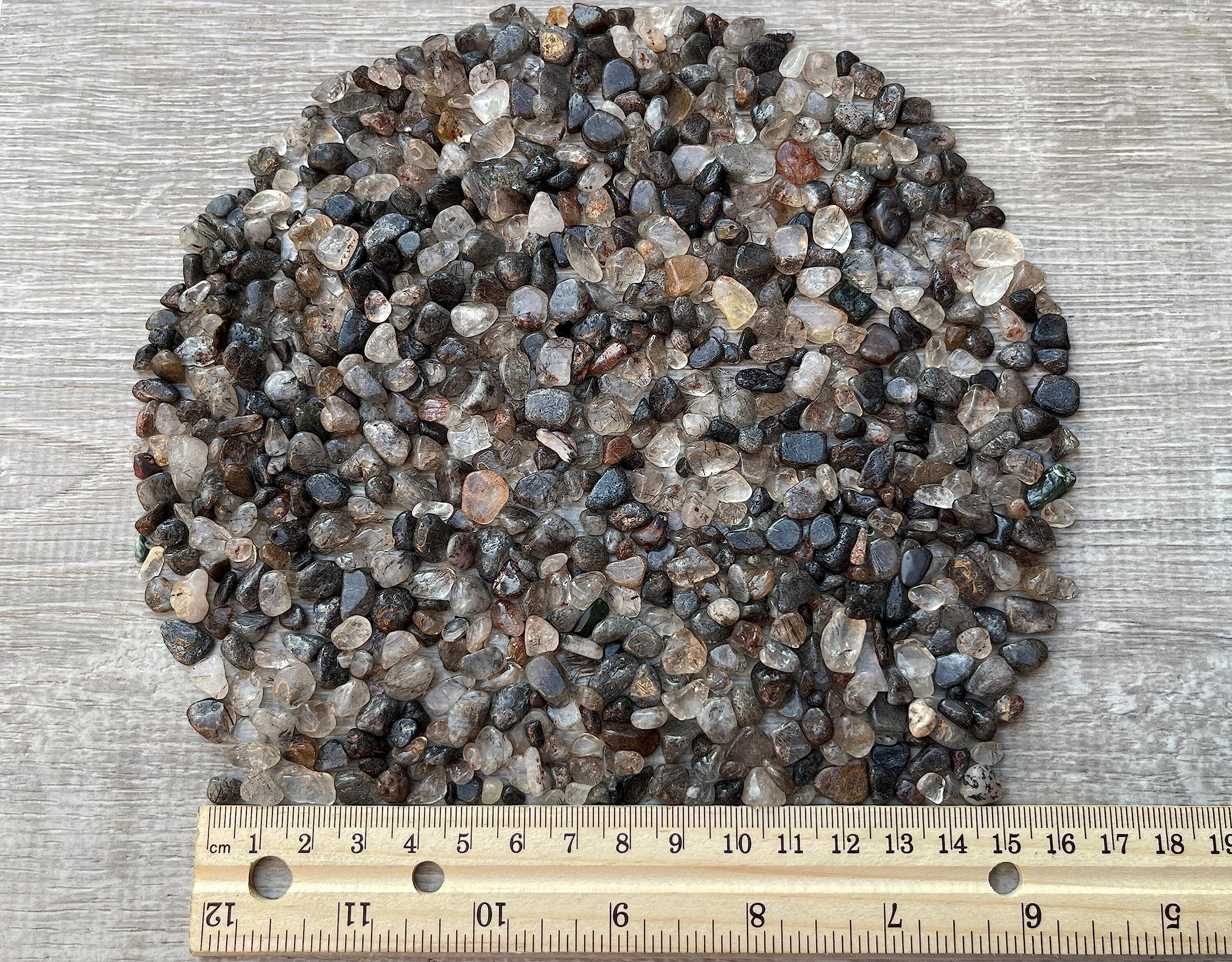 GAF TREASURES gemstone tumbled chips packaging shows bulk options for wholesale buyers