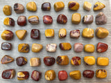 GAF TREASURES Mookaite pierres polies dévoilent des couleurs naturelles et motifs uniques.